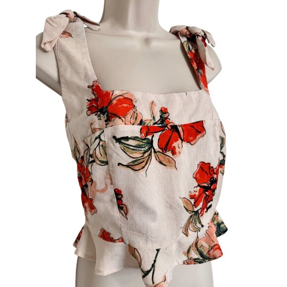 B O G Collective Bohemian Tank Size Medium Rayon Smocked Back NWT Band of Gypsie - Picture 7 of 14